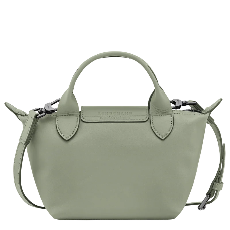Longchamp Le Pliage Xtra XS Leather Bag Tundra back view