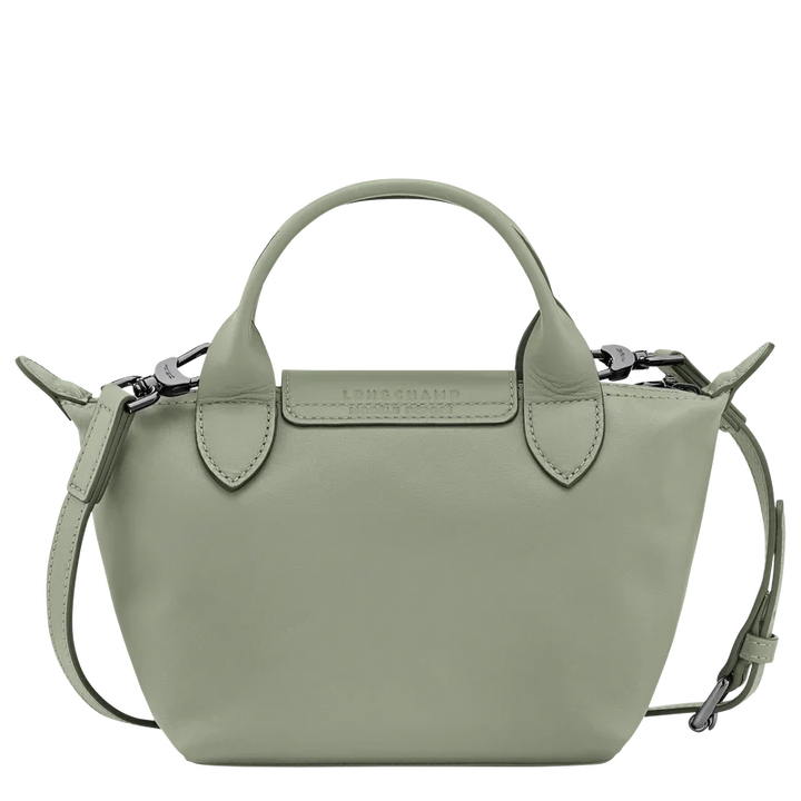 Longchamp Le Pliage Xtra XS Leather Bag Tundra back view