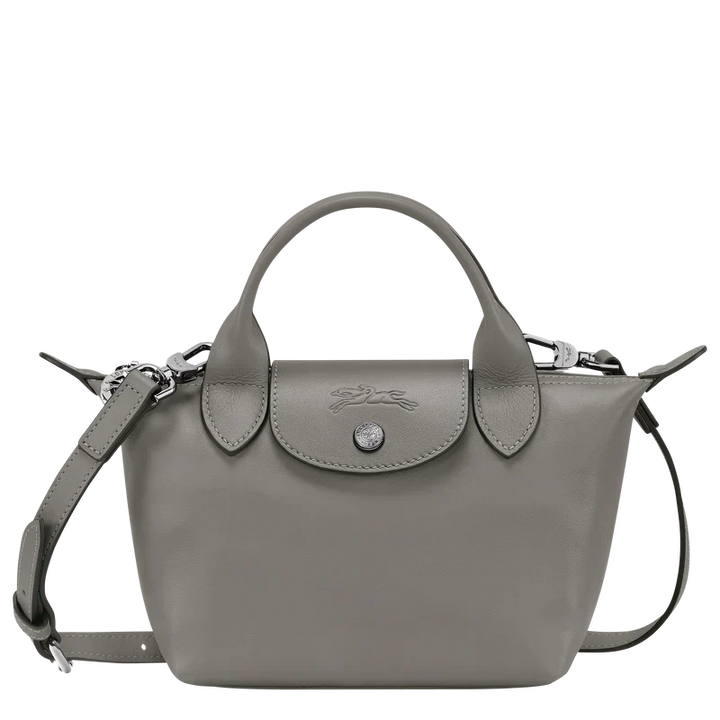 Longchamp Le Pliage Xtra XS Leather Top Handle Bag Turtledove
