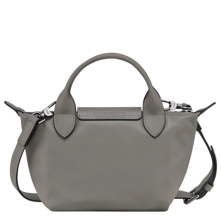 Longchamp Le Pliage Xtra XS Leather Top Handle Bag Turtledove Back View