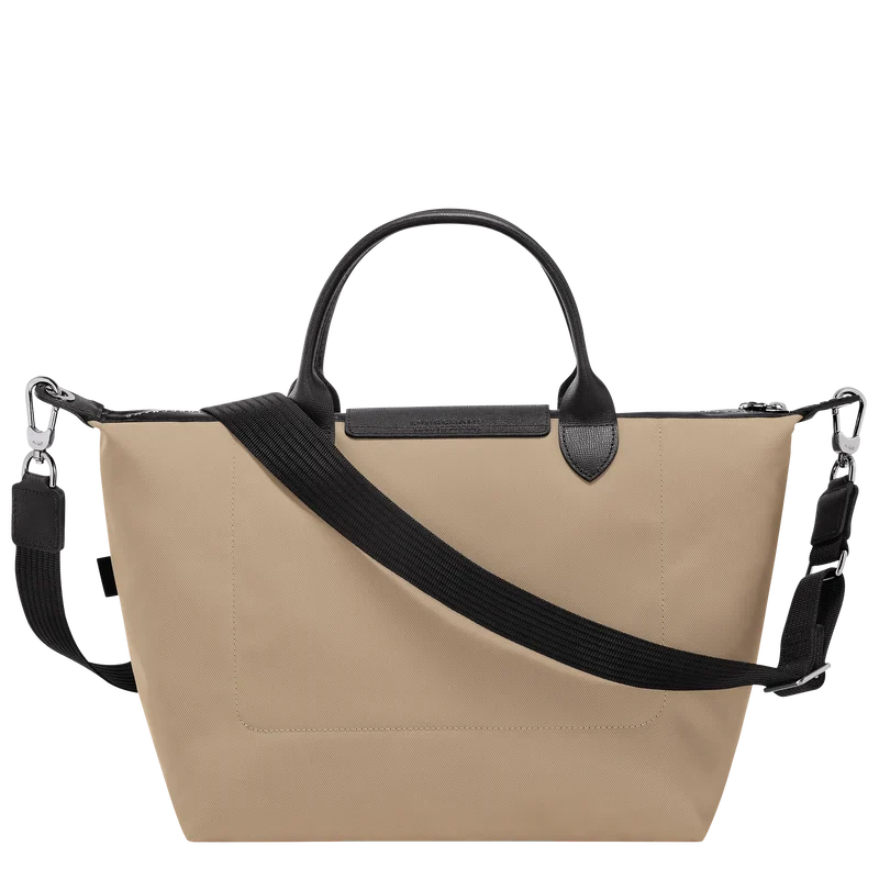 Longchamp Le Pliage Energy L Top Handle Crossbody Bag Clay Beige side view