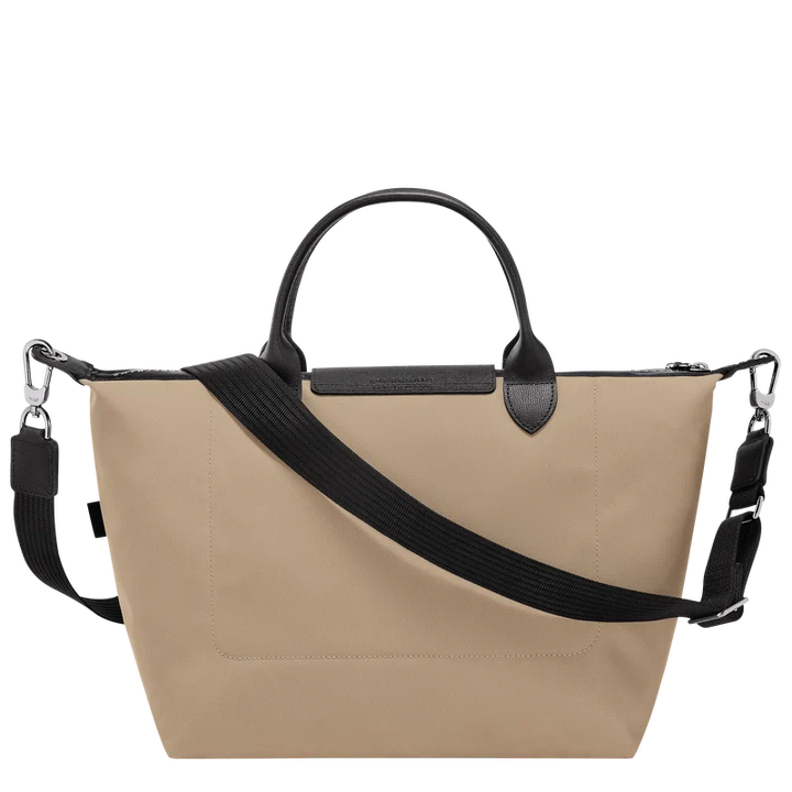 Longchamp Le Pliage Energy L Top Handle Crossbody Bag Clay Beige side view