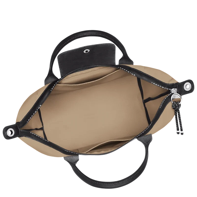 Longchamp Le Pliage Energy L Top Handle Crossbody Bag Clay Beige back view