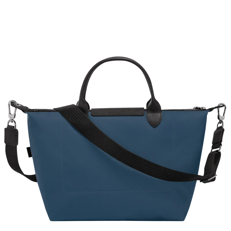 Longchamp Le Pliage Energy L Bag Ink Blue — side view
