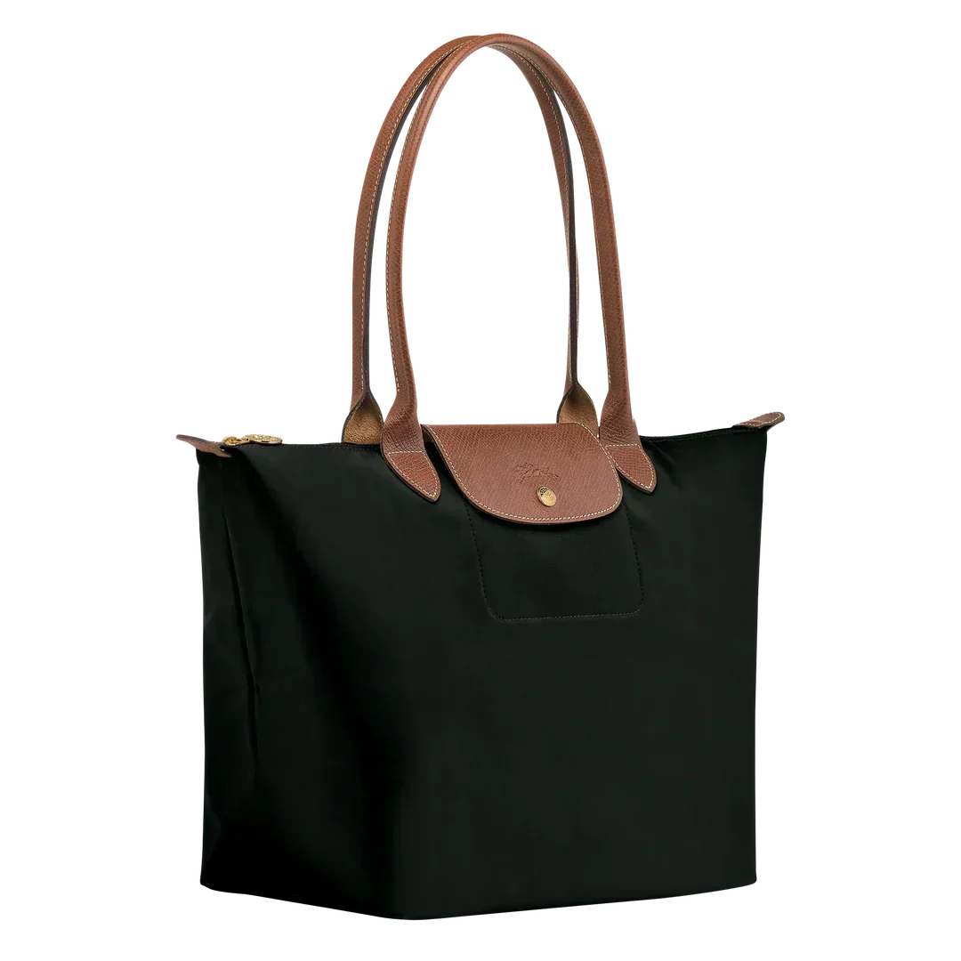 Longchamp Le Pliage Large Tote Bag Black recycled nylon top handles