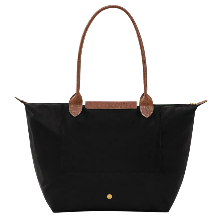 Longchamp Le Pliage Large Tote Bag Black side angle view