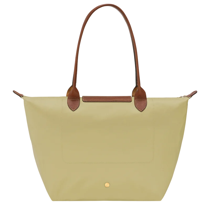 Longchamp Le Pliage Large Tote Pistachio Green back view