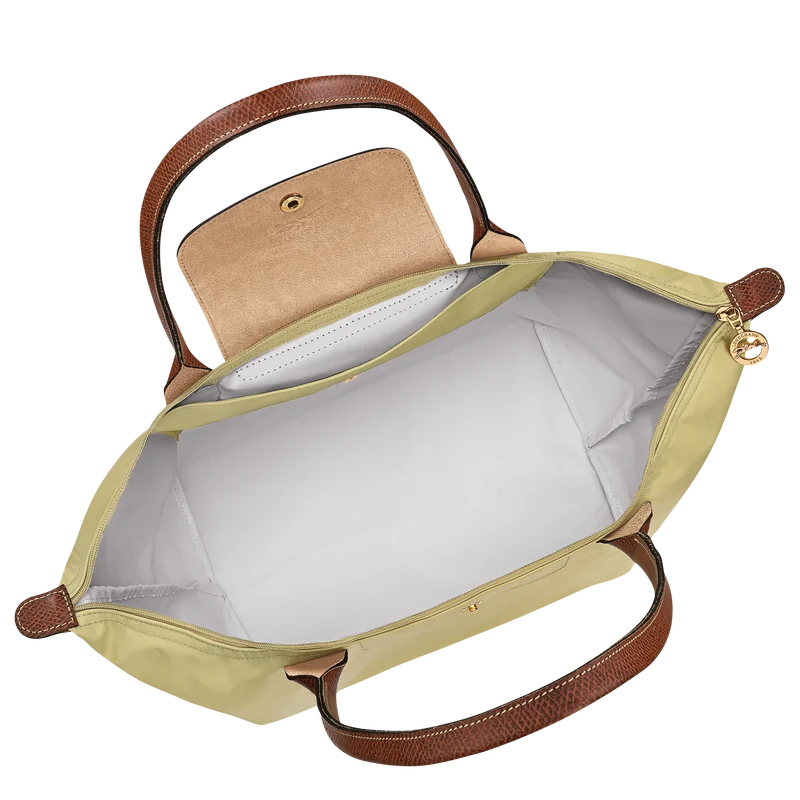 Longchamp Le Pliage Large Tote Bag Pistache Pistachio Green Interior Detail