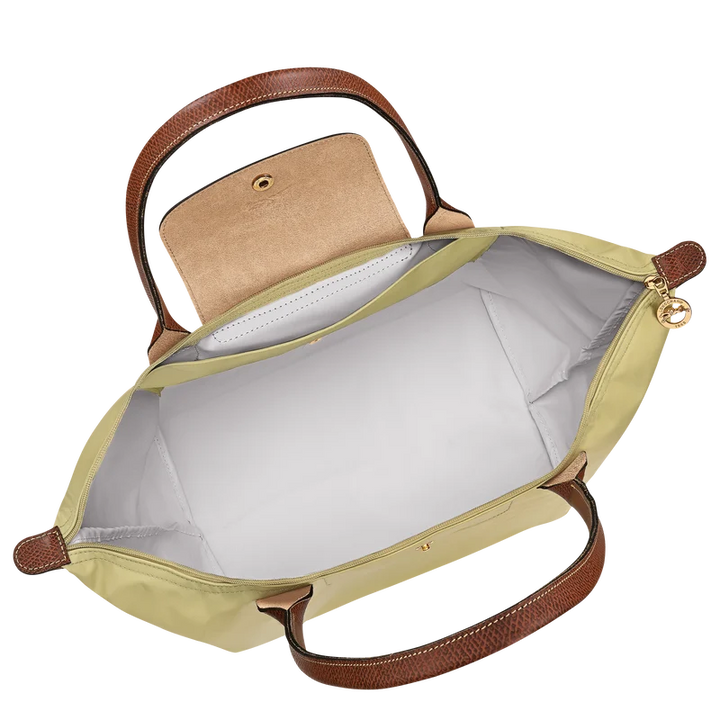 Longchamp Le Pliage Large Tote Bag Pistache Pistachio Green Interior Detail