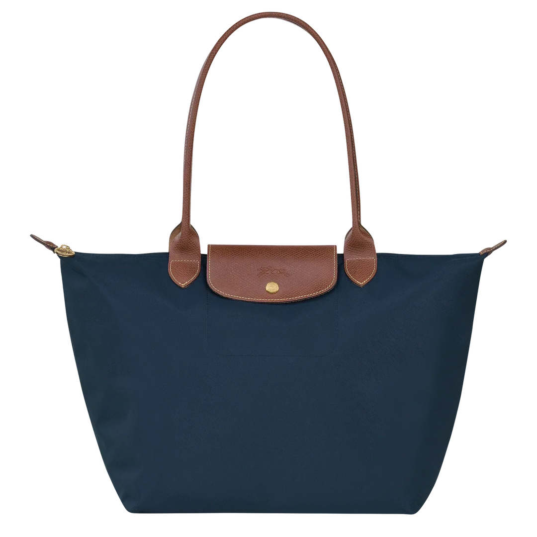 Longchamp Le Pliage Large tote bag Navy front view