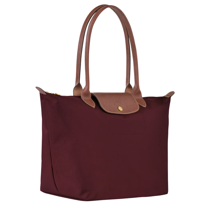 Longchamp Le Pliage Large tote bag Burgundy side view