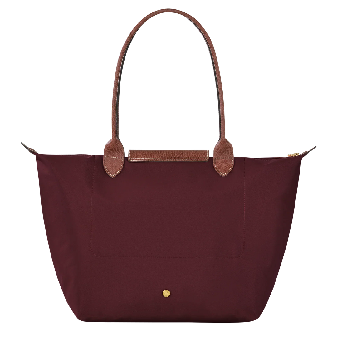Longchamp Le Pliage Large tote bag Burgundy detail