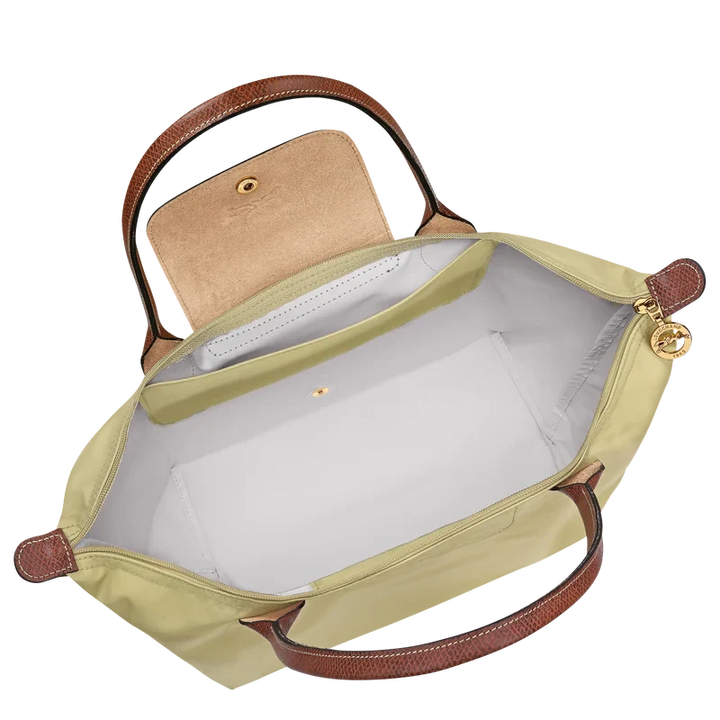 Longchamp Le Pliage Medium Tote Bag Pistachio Green Interior Detail