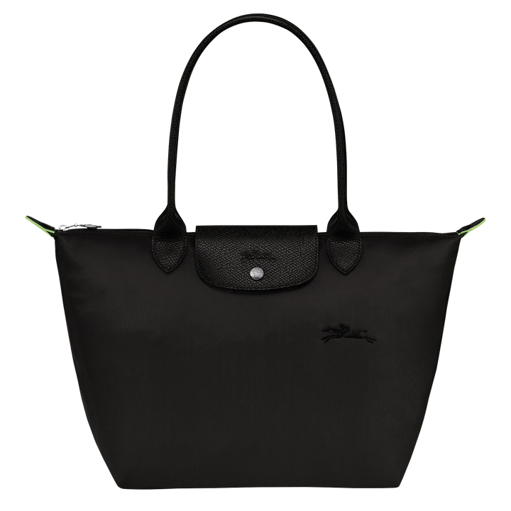 Longchamp Le Pliage Medium Tote Bag - Black Recycled Canvas