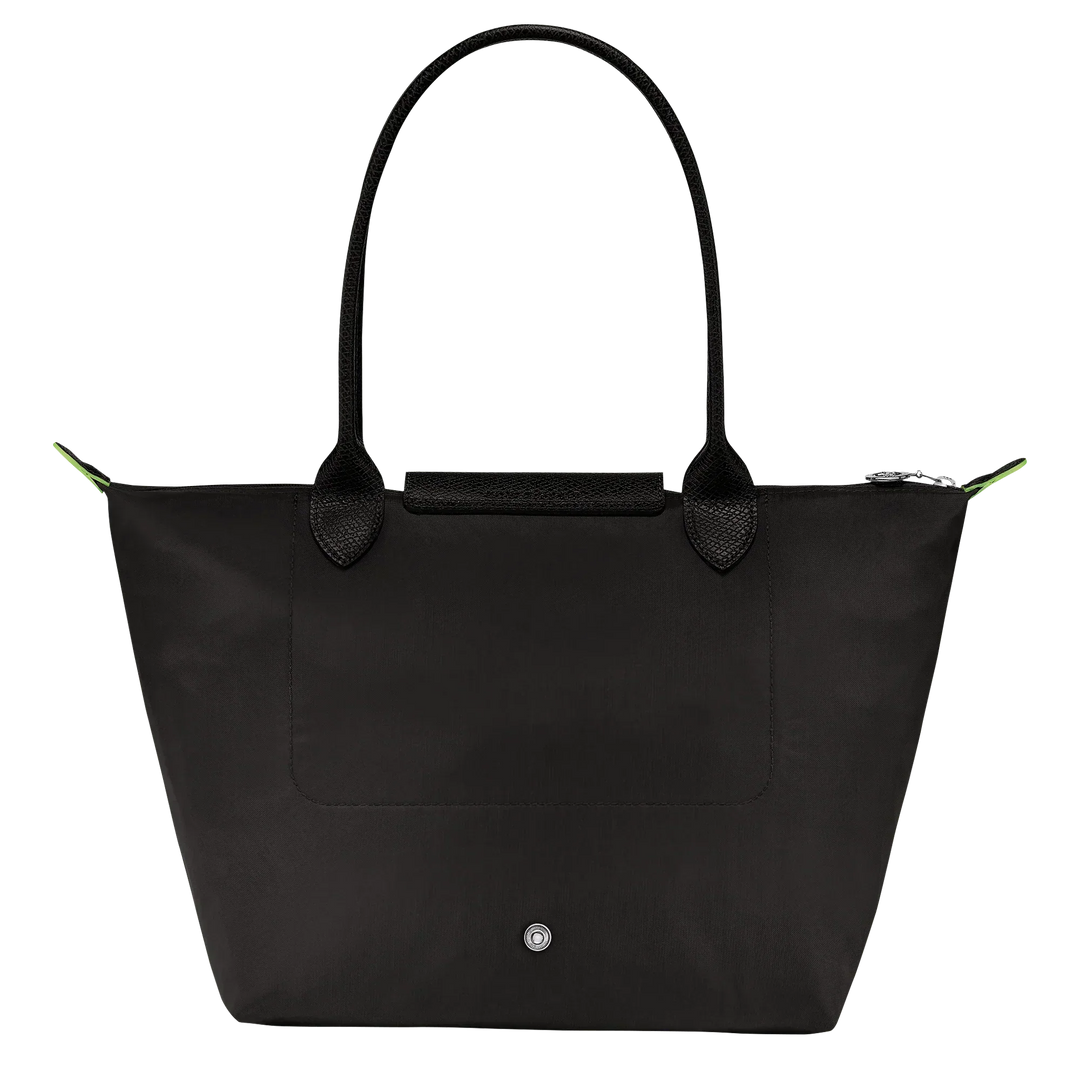 Longchamp Le Pliage Medium Tote Bag - Black Recycled Canvas