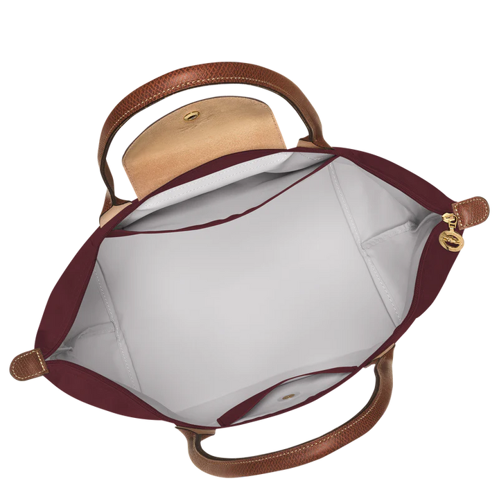 Longchamp Le Pliage Large Tote Bag Burgundy Wine Red Street Style