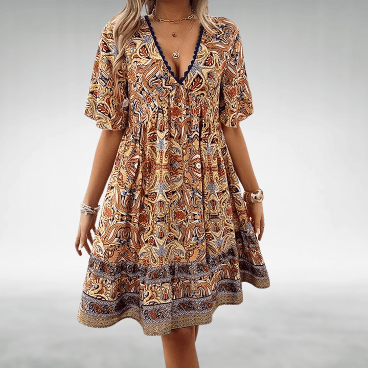 Mayamo Boho Swing Dress — detail view