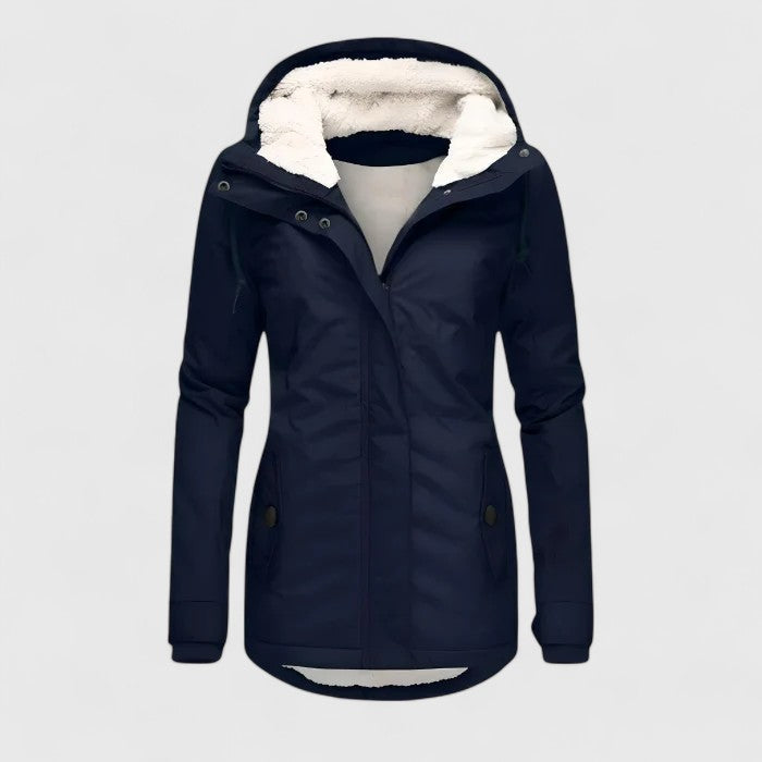 Seravia | Warm Fleece-Lined Jacket With Hood