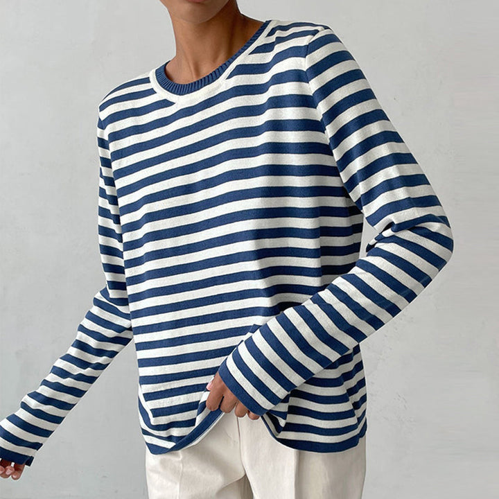 Grace Elegant Striped Shirt — detail view