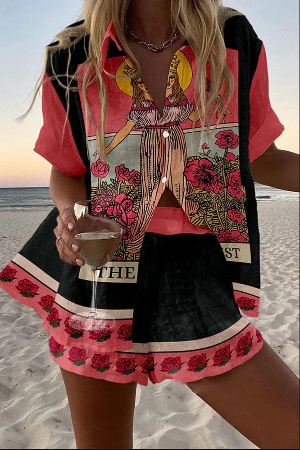 Malaya Summer Shorts Set — front view