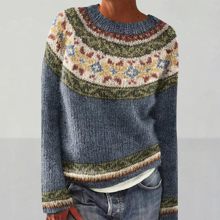 Olivia Cozy Retro Sweater — side view