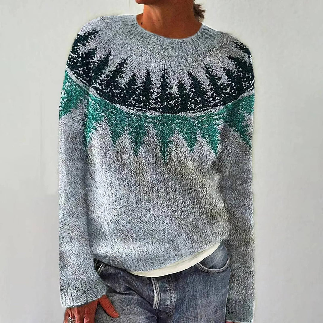 Luna Cozy Retro Sweater — front view