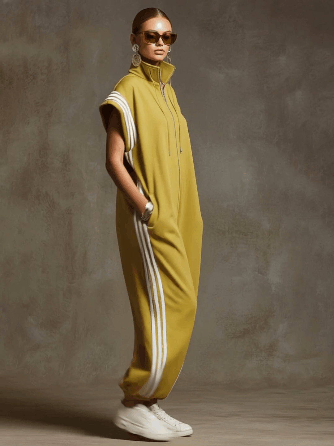 Martyna sporty jumpsuit – model wearing