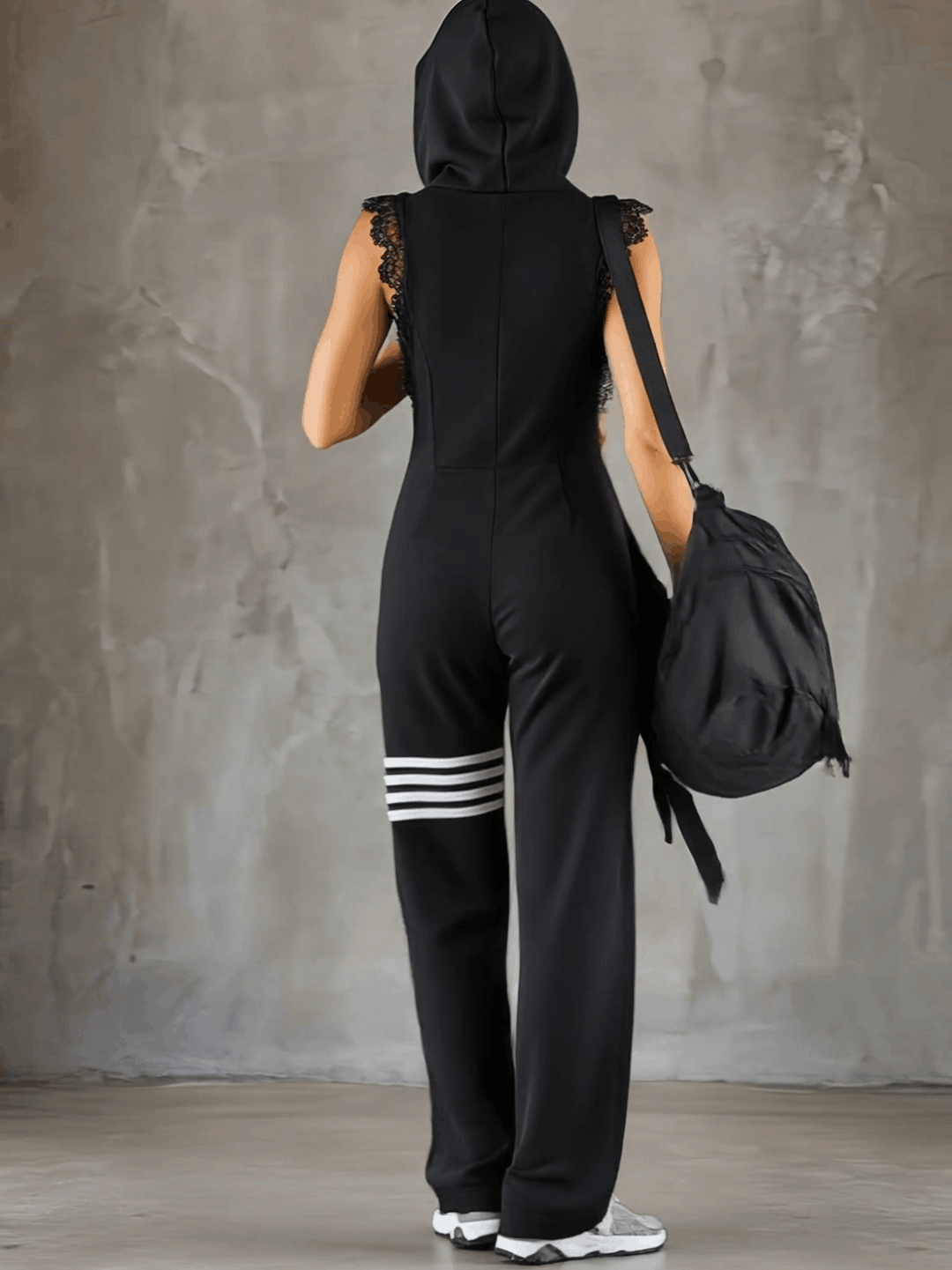 Daniela women's tracksuit jumpsuit with stripes