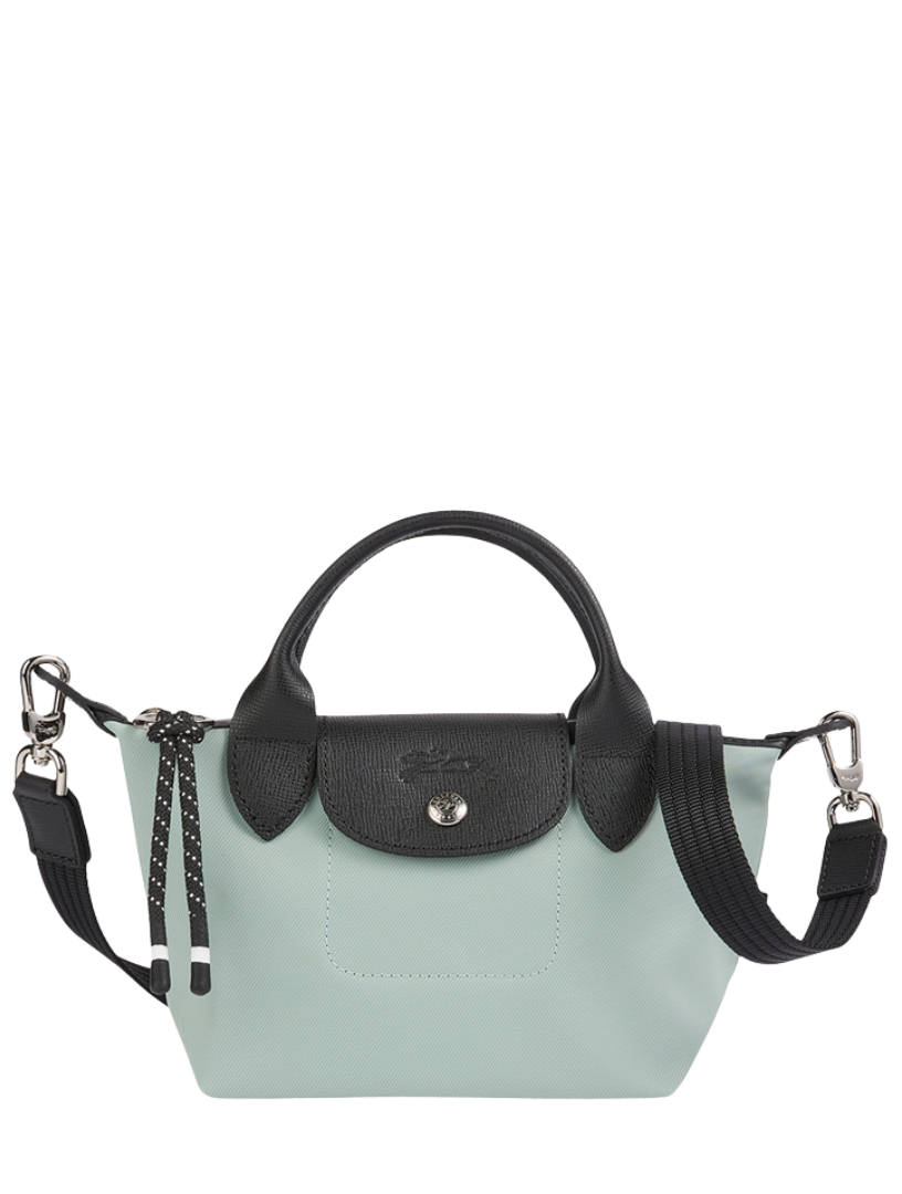Longchamp Le Pliage Energy XS Verbena Handbag – light green, front view