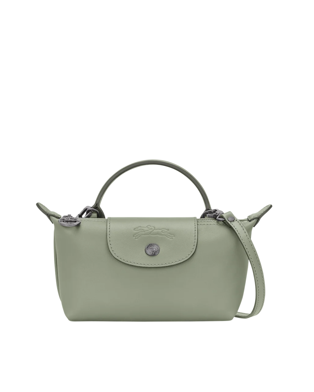 Longchamp Mini Leather Bag Tundra — front view