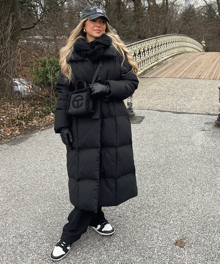 Zimara | Long Quilted Winter Jacket for Women