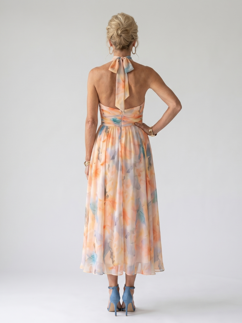 Elin Midi Dress — back view