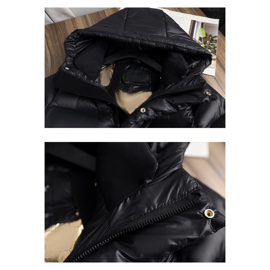 Long Quilted Winter Jacket | With Hood and Zip