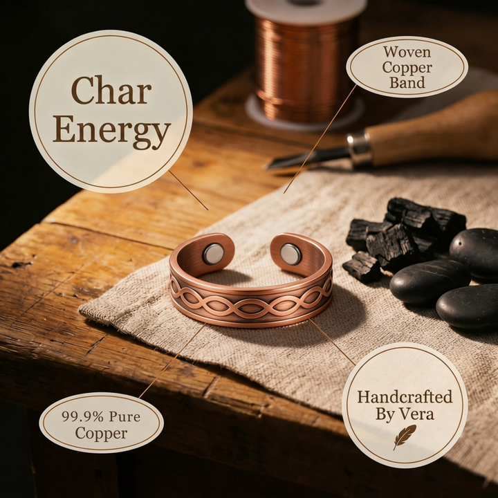 Vera's Char Copper Ring