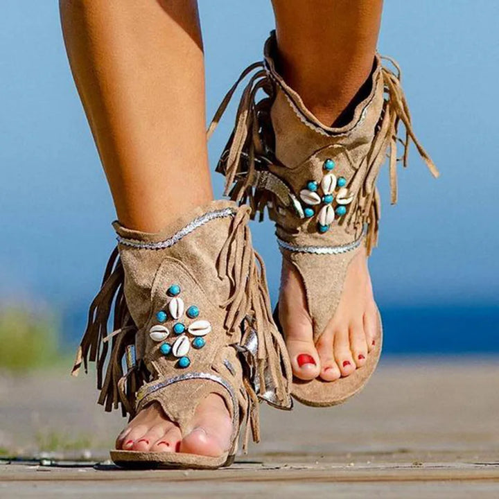 Victoria Boho Orthopedic Sandals — back view