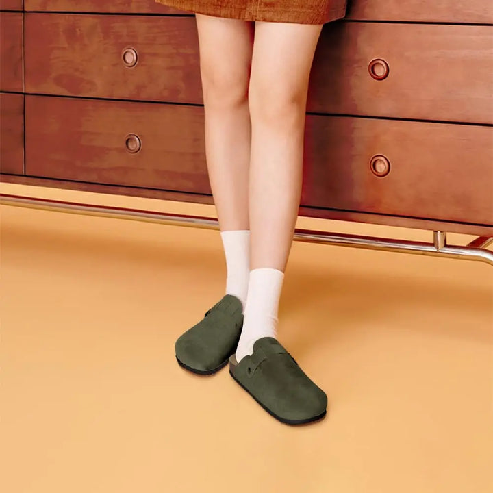 Annabel - Woolen Slip-on Clogs
