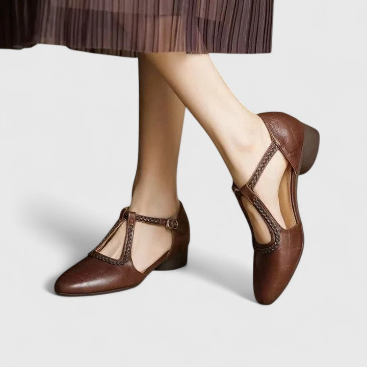 Delphine Elegant Flat Sandals — side view