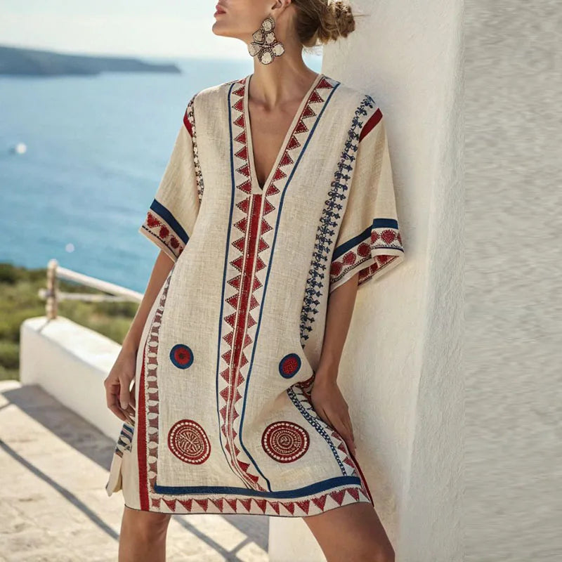 Marit Elegant Beach Dress — front view