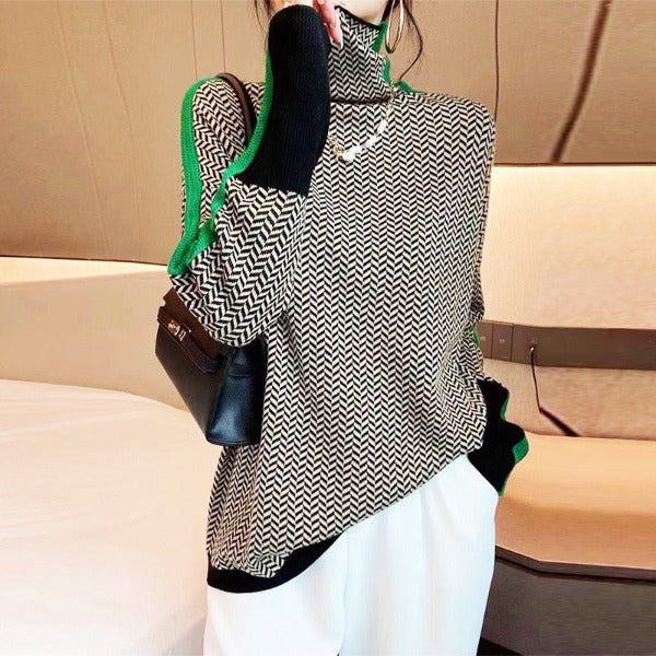 Emma Striped Sweater — detail view