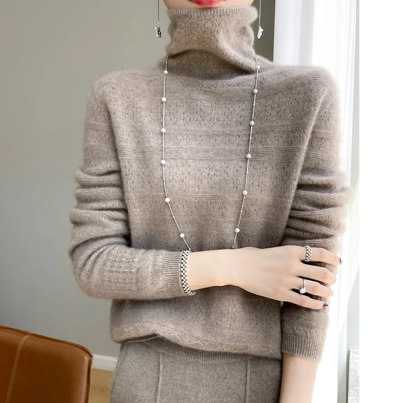 Aria Soft Premium Turtleneck Sweater — alternate view
