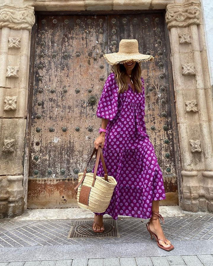 Iwa Boho Summer Dress — back view