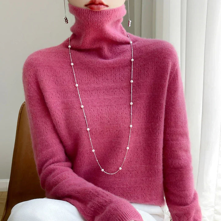 Aria Soft Premium Turtleneck Sweater — detail view