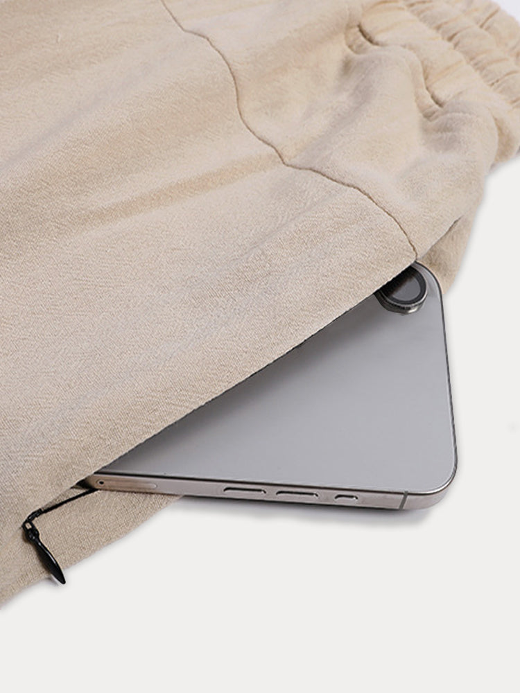 Relaxed Comfort Cotton Cropped Pants