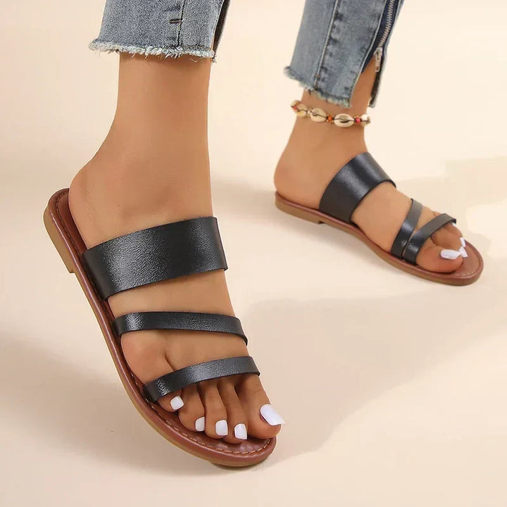 Grace Orthopedic Flat Sandals — back view