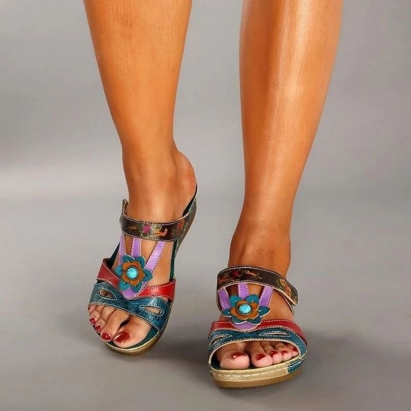 Ellie Handmade Orthopedic Sandals — front view
