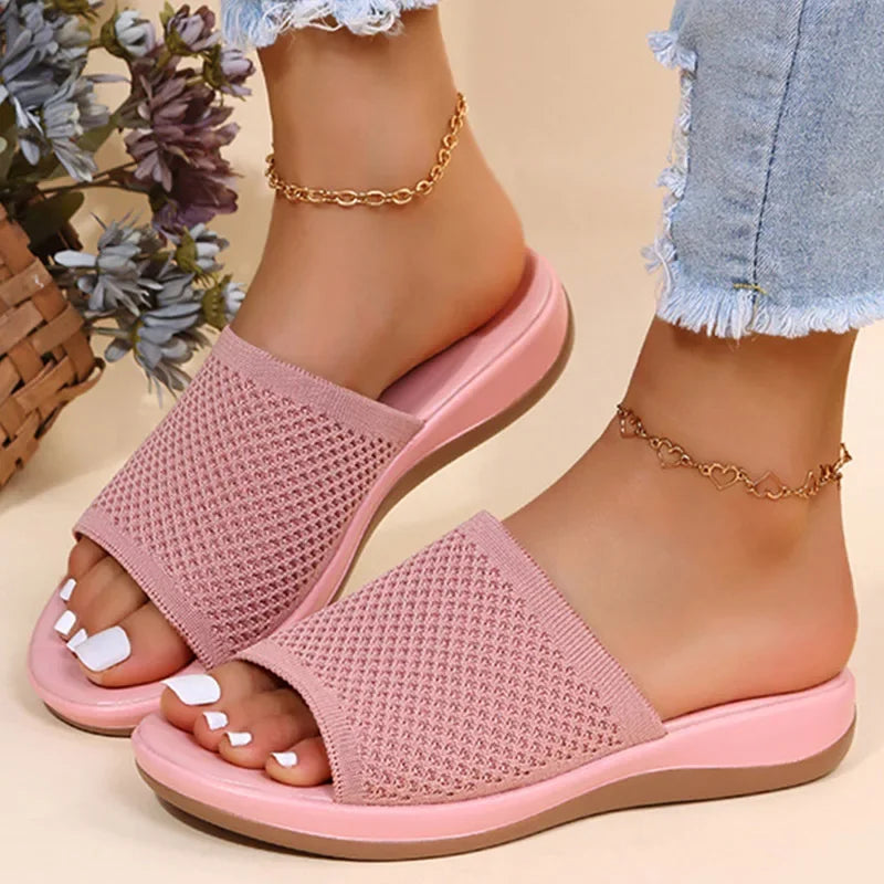 Mia Orthopedic Flat Sandals — side view