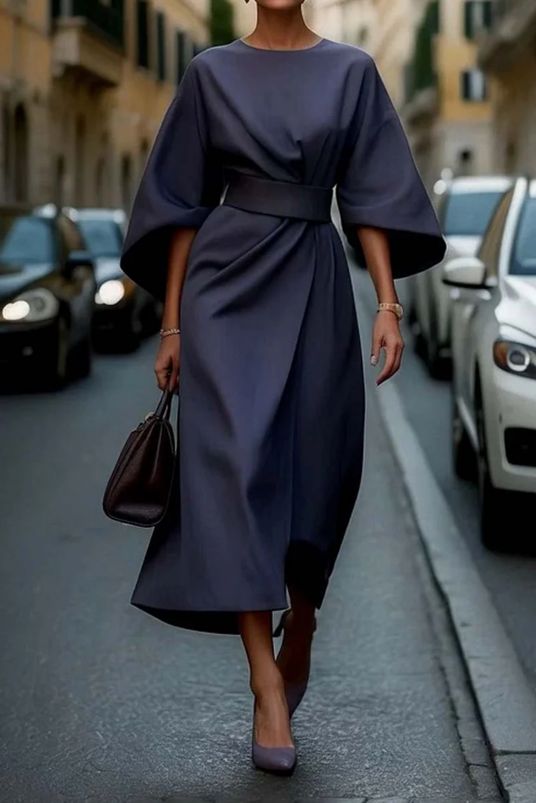 Keira - Wide Sleeve Dress — front view