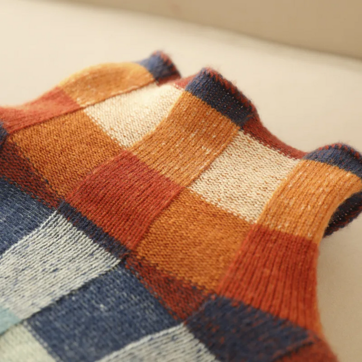 Olivia Soft Patchwork Turtleneck — product view