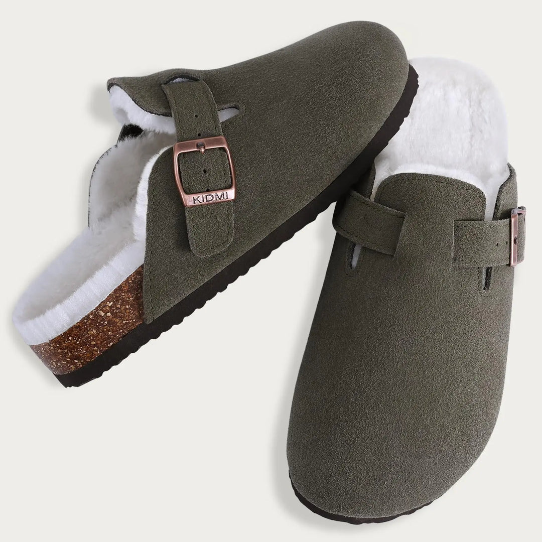 Annabel - Woolen Slip-on Clogs