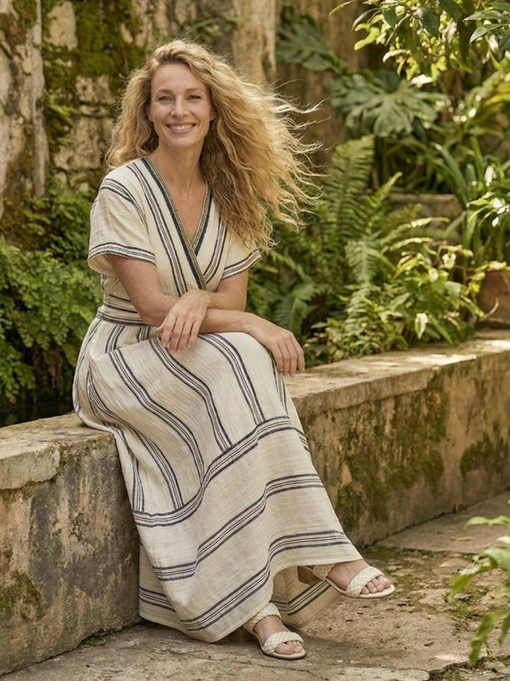 Thalassa Wrap Midi Dress — side view